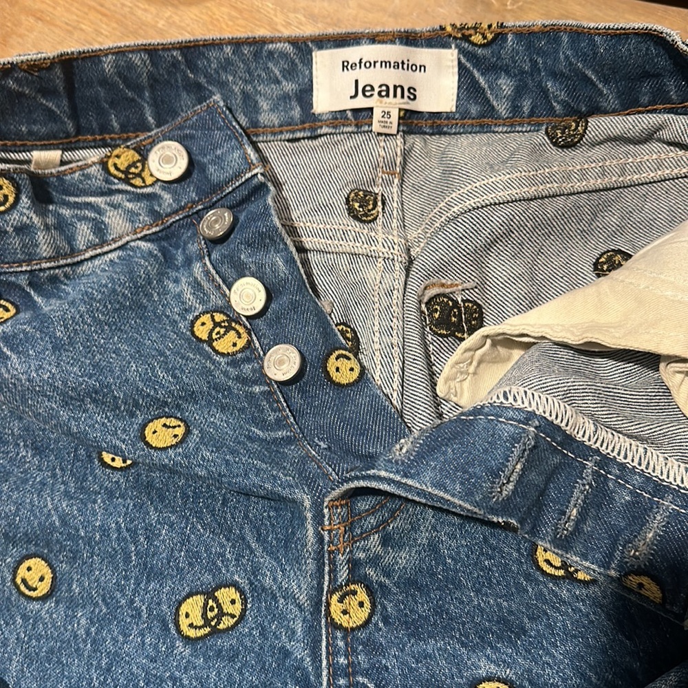 Reformation Mixed Emotions High Rise Straight Jeans - Picture 7 of 7